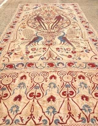 Antique Persian hand loom block print textiles
19.century

Size : 
330 cm x 155 cm

Fast shipping worldwide 
                 