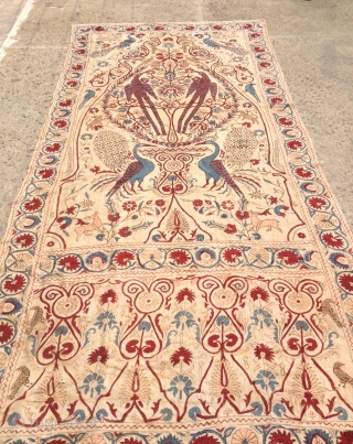 Antique Persian hand loom block print textiles
19.century

Size : 
330 cm x 155 cm

Fast shipping worldwide 
                 