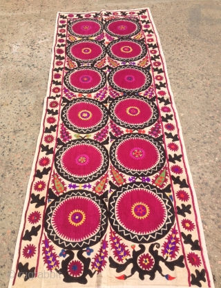 Antique Uzbek embroidery Suzani 

100% handmade

Size: 232 cm X 87 cm
                      