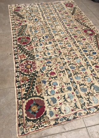 Antique 19.th century uzbek bukhara Suzani 

Size : 225 cm x 130 cm

Fast shipping worldwide 

Thank you visiting for my shop :)           