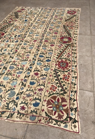 Antique 19.th century uzbek bukhara Suzani 

Size : 225 cm x 130 cm

Fast shipping worldwide 

Thank you visiting for my shop :)           