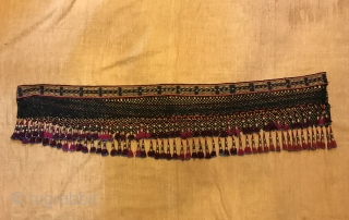 Uzbek silk tassel ethnic and tribal collectible accessories tassel

Size: 210 cm x 18 cm
Tassel height: 7 cm

100% handmade

VINTAGE UZBEK TASSELS :
”Segusha”( Triangle) is a decorative embellishments, whose function, was to decorate the  ...