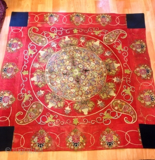 The resht embroidery 
Old persian Textiles
Decorative your Home , hanging wall

Size : 120cm X 120cm

100% handmade



Suzani

Suzani is a type of embroidered and decorative tribal textile made in Tajikistan, Uzbekistan, Kazakhstan and other  ...