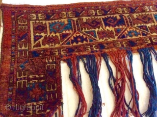 SUPERB ERSARI KAPUNUK, NATURAL VEGETABLE DYES, EXCELLENT CONDITION, FULL PILE , TASSLES INTACT, ABSOLUTE GEM.
                  
