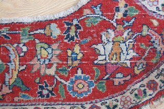 Khorasan Dorodkhsh saddle cover fragment, 19th cent. Great condition with natural colors. Moth nibbles on back side but it has been to freeze. Size: 32” X 7” (82 cm × 18 cm).


  