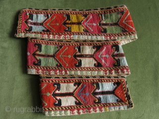 Uzbek Lakai silk cross stitch embroidered belt. Circa 1900-20. Size: 110 cm x 8 cm (43.5" x 3").               