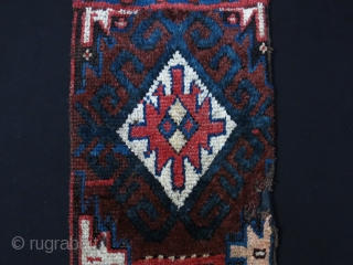 Central Asia middle Amu Darya Julkur good pile fragment. Some wears. Late 19th century. Size: 182 cm x 38 cm (71.5" x 15").          