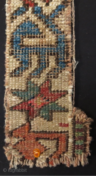 Caucasus border fragment. Circa 1900. Size: 120 cm x 9 cm (47" x 3.5").                   