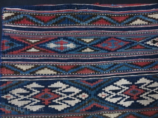 Caucasus kilim double bag face. Great condition, natural colors with original backing. Circa 1900. Size:                  