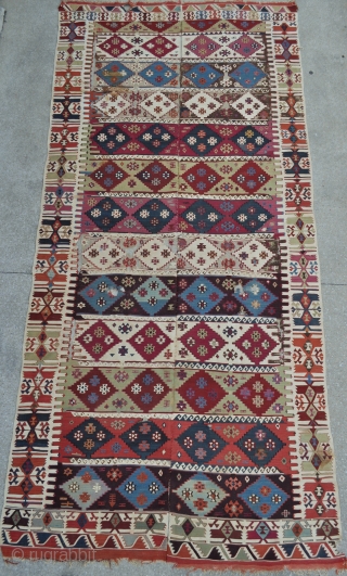 Southeast Anatolian Reyhanli Kilim - 5'10 x 12'8 ft. - 178 x 386 cm.                   