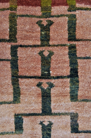 Anatolian Karapinar Tulu rug, looped angora pile - 3’11 x 5’2 ft. – 119 x 157 cm.                