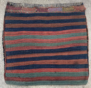 Southwest Persian Luri Bag complete with kilim back with top colors and in great condition - email mete@yorukruggallery.com               