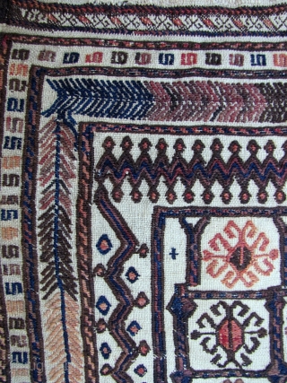 Baluch Small Ru-Khorsi or Sofreh - 30" x 32" - 76 x 82 cm.                   