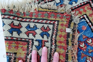 Cute little Kazak rug - 2'10 x 4'5 - 86 x 134 cm. - inexpensive...                  