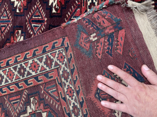 Turkmen Yomud/Yomut Chuval in very good condition with great colors - email yorukrugs@gmail.com                    