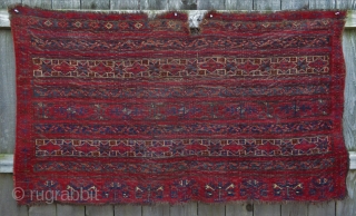 Early Turkmen Ersari Chuval with deep saturated colors - 1850 or likely before!                    