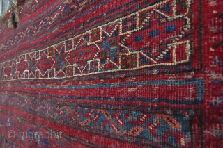 Early Turkmen Ersari Chuval with deep saturated colors - 1850 or likely before!                    
