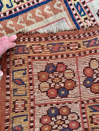 Manastir Prayer Rug in good original condition, rare ivory field and border - 3'9 x 5'2 / 115 x 157 cm. 
link to my website - https://www.yorukruggallery.com/product-category/antique-rugs-kilims-carpets/
Please let me know if you  ...