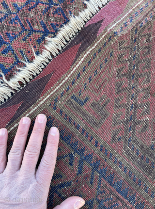 Antique Baluch Prayer Rug -3’3 x 4’9 - 100 x 150 cm  email yorukrugs@gmail.com                  
