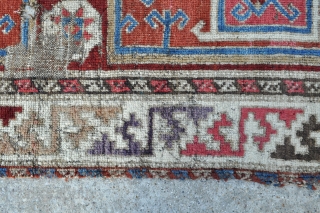 Exceptional 18th c. Konya Basarakavak rug with excellent saturated colors, a true Anatolian collectors Gem, rare find. - about 4'0 x 6'7 - 122 x 201 cm.      