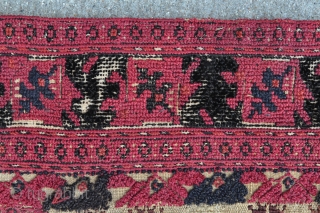 Ottoman Greek Embroidery Prayer Rug - 24" x 51" - 61 x 130 cm.                   