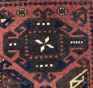 Baluch rug with Gurbaghe Guls, symmetrically knotted and with pile skirts - 2'10 x 4'8 - 84 x 142 cm. - Exhibiting at the upcoming ICOC Dealers Fair in Washington DC -  ...