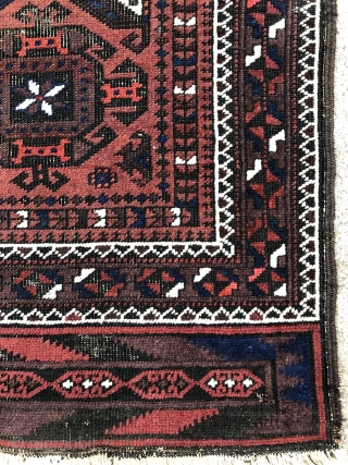 Baluch rug with Gurbaghe Guls, symmetrically knotted and with pile skirts - 2'10 x 4'8 - 84 x 142 cm. - Exhibiting at the upcoming ICOC Dealers Fair in Washington DC -  ...