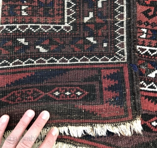 Baluch rug with Gurbaghe Guls, symmetrically knotted and with pile skirts - 2'10 x 4'8 - 84 x 142 cm. - Exhibiting at the upcoming ICOC Dealers Fair in Washington DC -  ...