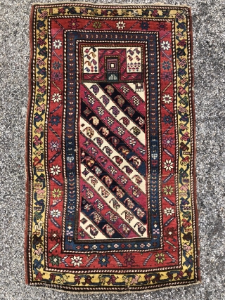 Caucasian Karabagh Prayer rug - 2’9 x 4’7 - 84 x 140 cm.                    