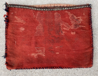 Beautiful little Afshar Chanteh/ Bag complete with kilim back - all original, Washed and clean alas old glue residue on the back of the kilim that should come out with proper cleaning!  ...