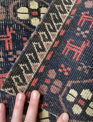 Baluch Rug fragment - email yorukrugs@gmail.com for details and high resolution photos                     