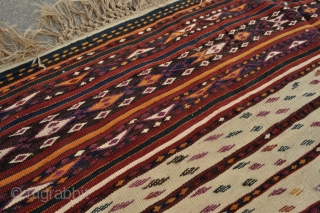 Central Asian Kilim weaving from Sari-Pul area in Northern Afghanistan, very good original condition - about - 6'10 x 10'2 - 210 x 310 cm.        