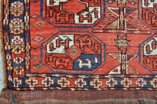 Ersari Turkmen Wedding rug - 3'6 x 4'5 - 106 x 135 cm.                    