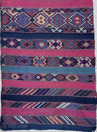 Southeast Anatolian Kilim Panel - all original - remarkable condition -  about 2'5 x 10'3 - 78 x 315 cm            
