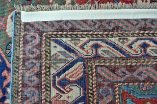 Exceptional Caucasian Alpan Kuba rug - 3'8 x 5'3 - 111 x 160 cm.                   