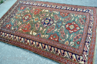 Exceptional Caucasian Alpan Kuba rug - 3'8 x 5'3 - 111 x 160 cm.                   