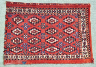 Turkmen Chuval fragment - 36" x 25" - 92 x 64 cm.                     