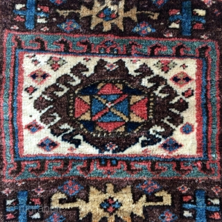 Northwest Persian Kurdish Saddle bags, complete with beautiful kilim back, meaty silky pile, some old damages consistent with use  - 19" x 44" - 50 x 112 cm.    