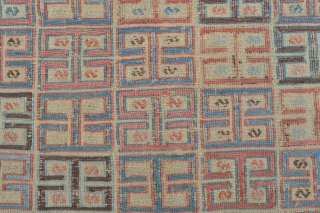 Antique Caucasian Azeri Verneh - 3'6 x 6'0 - 109 x 182 cm.                    