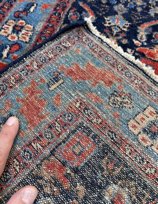 Small Fine Senneh Rug with Zil-e-Sultan design - 3'0 x 5'0 - 91 x 151 cm.                 