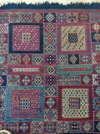 Amazing Antique Caucasian Verneh weaving - about 5'11 x 9'3 - 182 x 283 - 3rd quarter of 19th c. Great shape, incredible natural colors!        