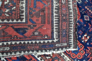 Timuri Baluch Main carpet - 5'8 x 7'8 - 174 x 234 cm. - http://www.yorukruggallery.com/product/timuri-baluch-main-carpet-58-x-78/                  