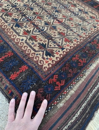 Early & Rare Baluch Prayer Rug                           