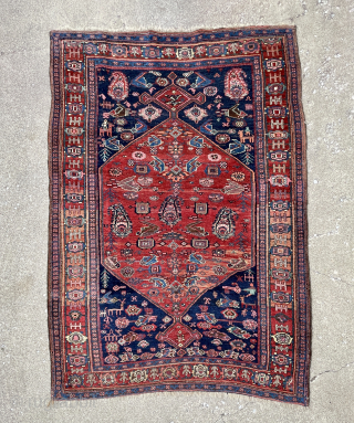 Antique Bidjar Rug - wool foundation - about 4’10 x 6’10 - email yorukrugs@gmail.com for details                 