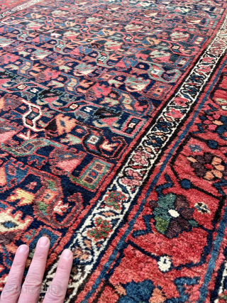 Late 19th century Antique Persian Bidjar Rug with dragon patterns in the field , nice specious border , great colors , all wool foundation and good condition - about 4’4 x 7’10  ...