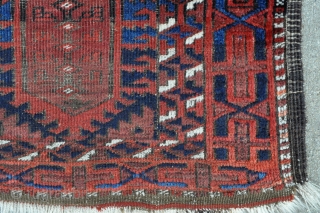 Antique Timuri Baluch rug - late 19th century - 2'11 x 4'5 - 89 x 135 cm.                