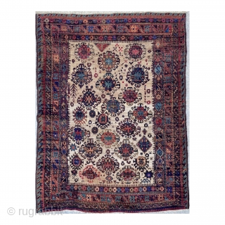 Funky Colorful Baluch Rug with camel field - 3'8 x 4'7 - 109 x 140 cm. - contact for details...             