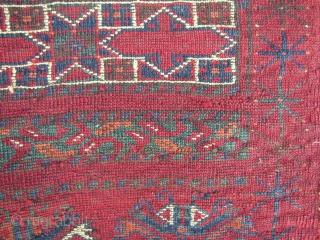 Early Turkmen Ersari Banded Chuval - 38" x 66" - 97 x 168 cm.                   