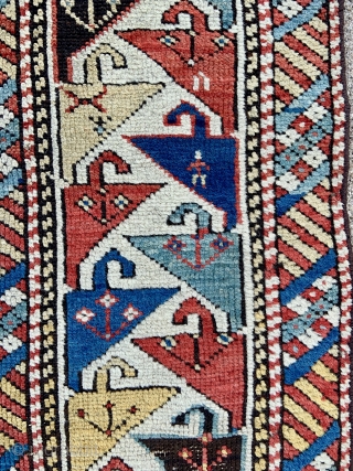 Caucasian Shirvan Rug  - 3'3 x 5'9 / 99 x 175 cm                    