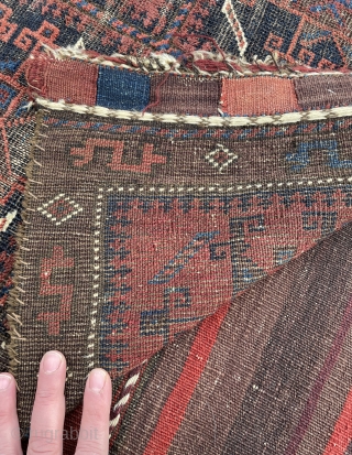 A Pair of Rare type Baluch Bags complete with kilim back - opened, secured and just back from a bath - check out my other items as well - Wishing All Happy  ...